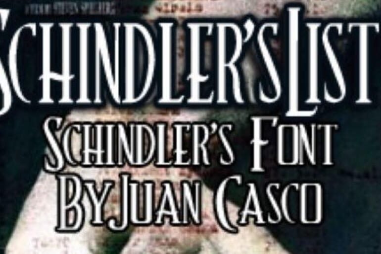 Schindler’s List Font